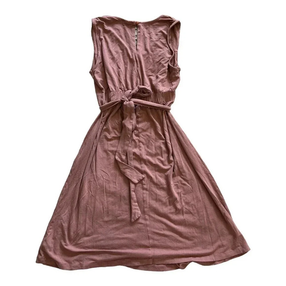 ASOS Dusty Rose Jersey Knit Tie Back Dress 6 - Picture 3 of 5